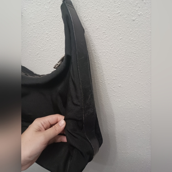 Gucci Shoulder Bag Nylon Leather Half Moon - Picture 5 of 15